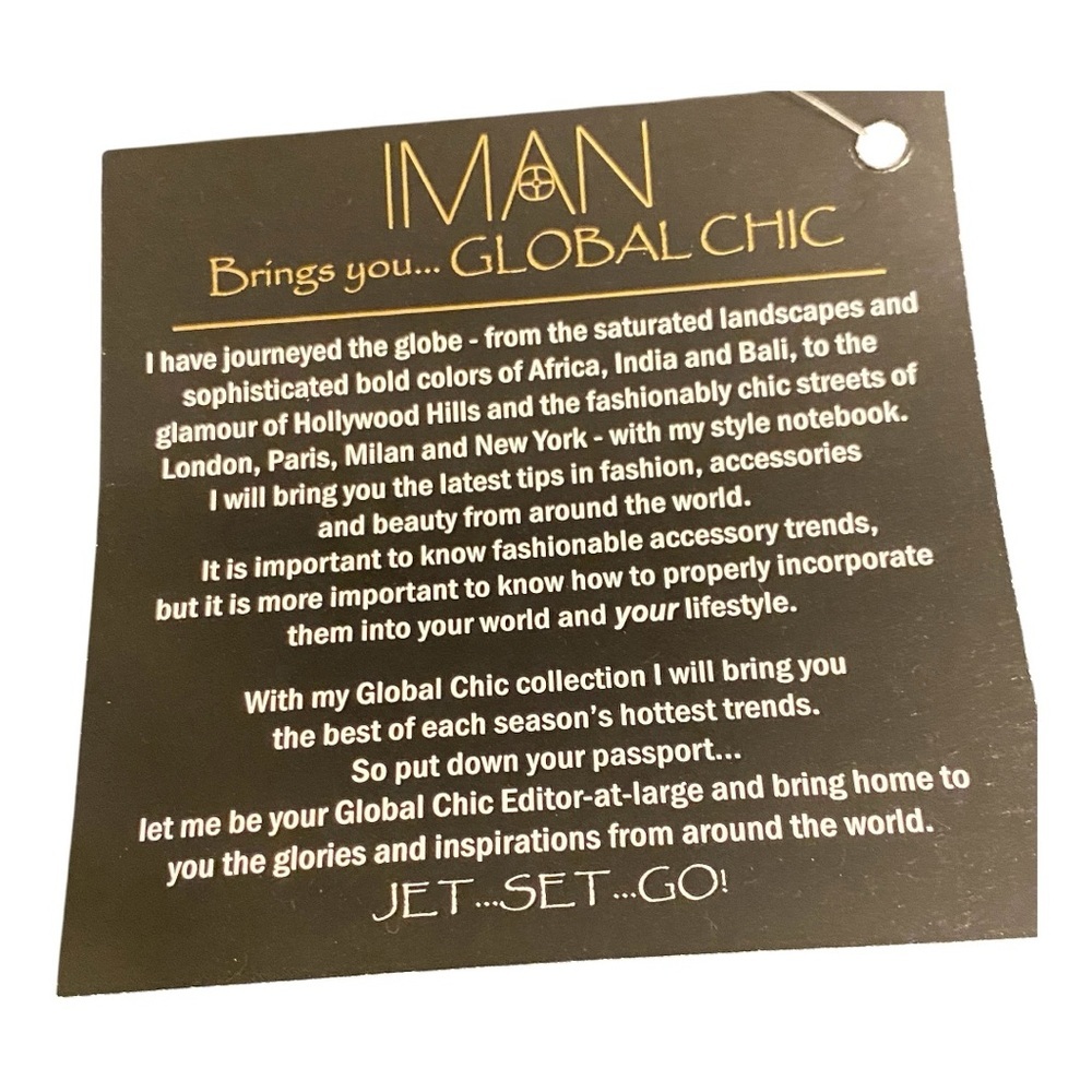 Brand New! IMAN Global Chic Flutter-Sleeve Peplum Top Size Medium - Picture 5 of 5